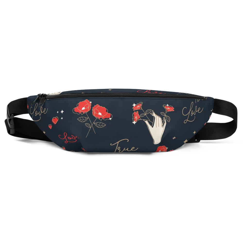 Sac banane True Love coeurs rose