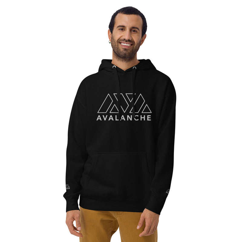 Sweat à Capuche brodé - AVAX AVALANCHE -  from chtmboutique by chtmboutique - AVAX, CRYPTO