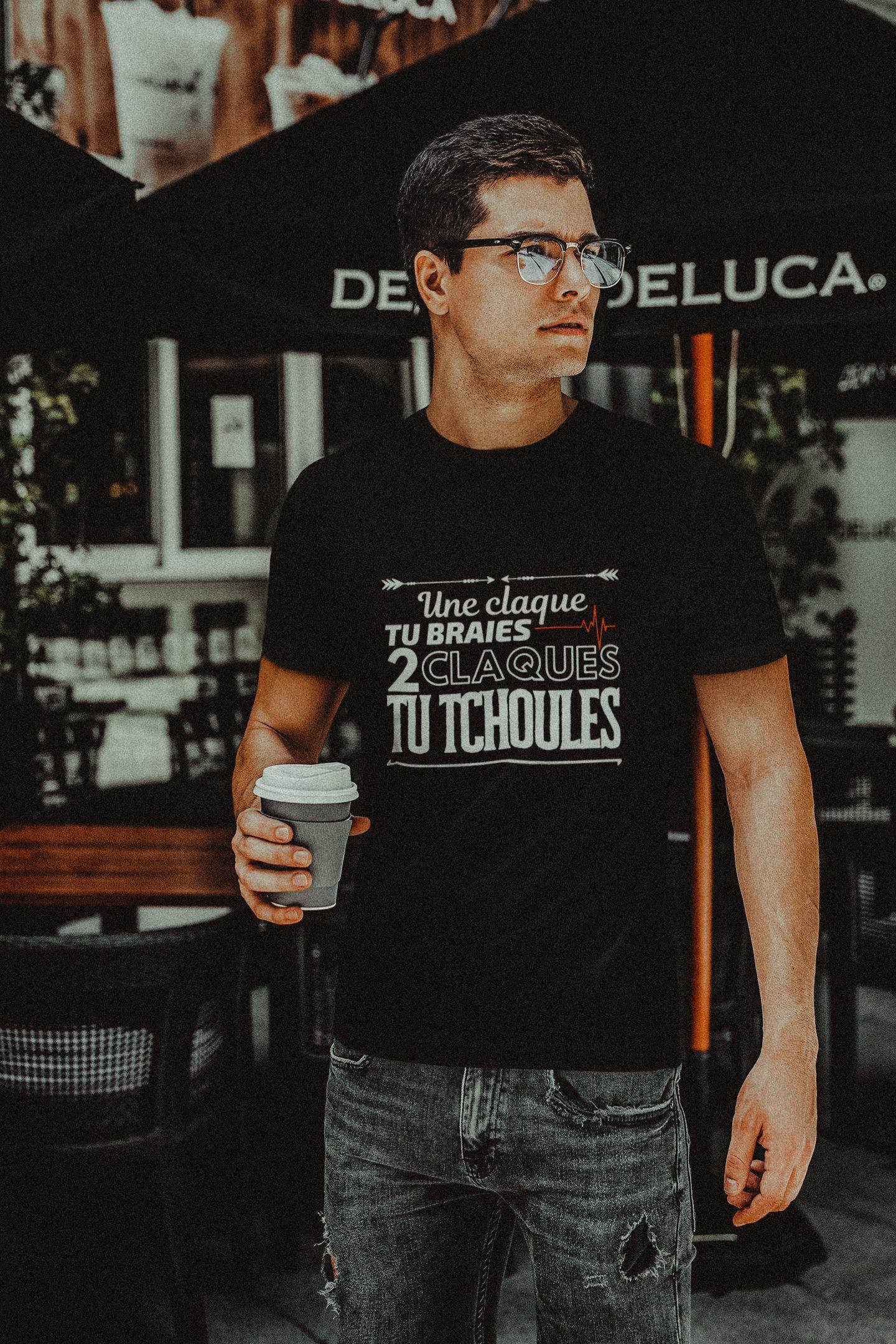 t shirt tournai Une claque tu braies 2 claques tu tchoules chtmboutique