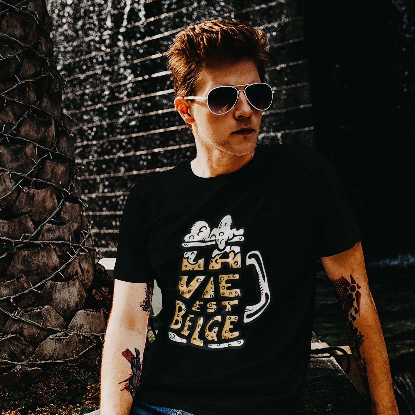 T-Shirt belge - "La vie est Belge"