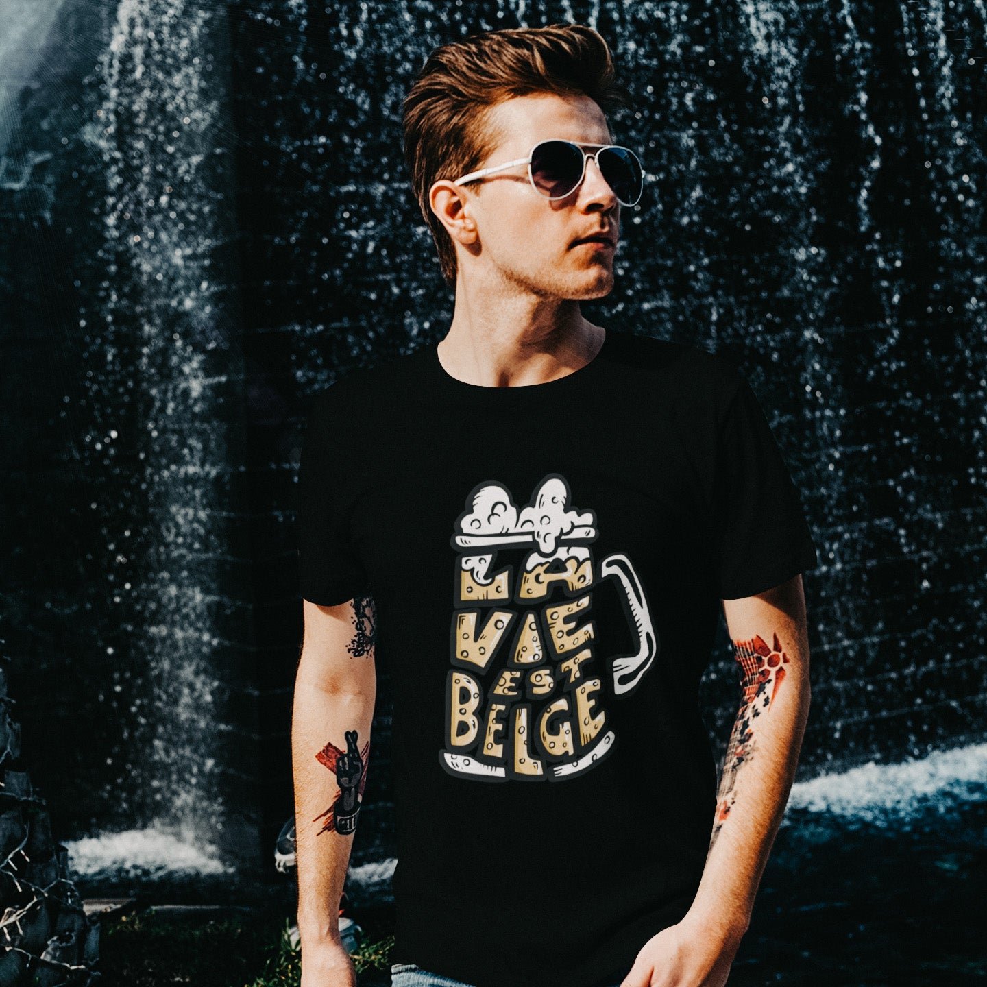 T-Shirt belge - "La vie est Belge"