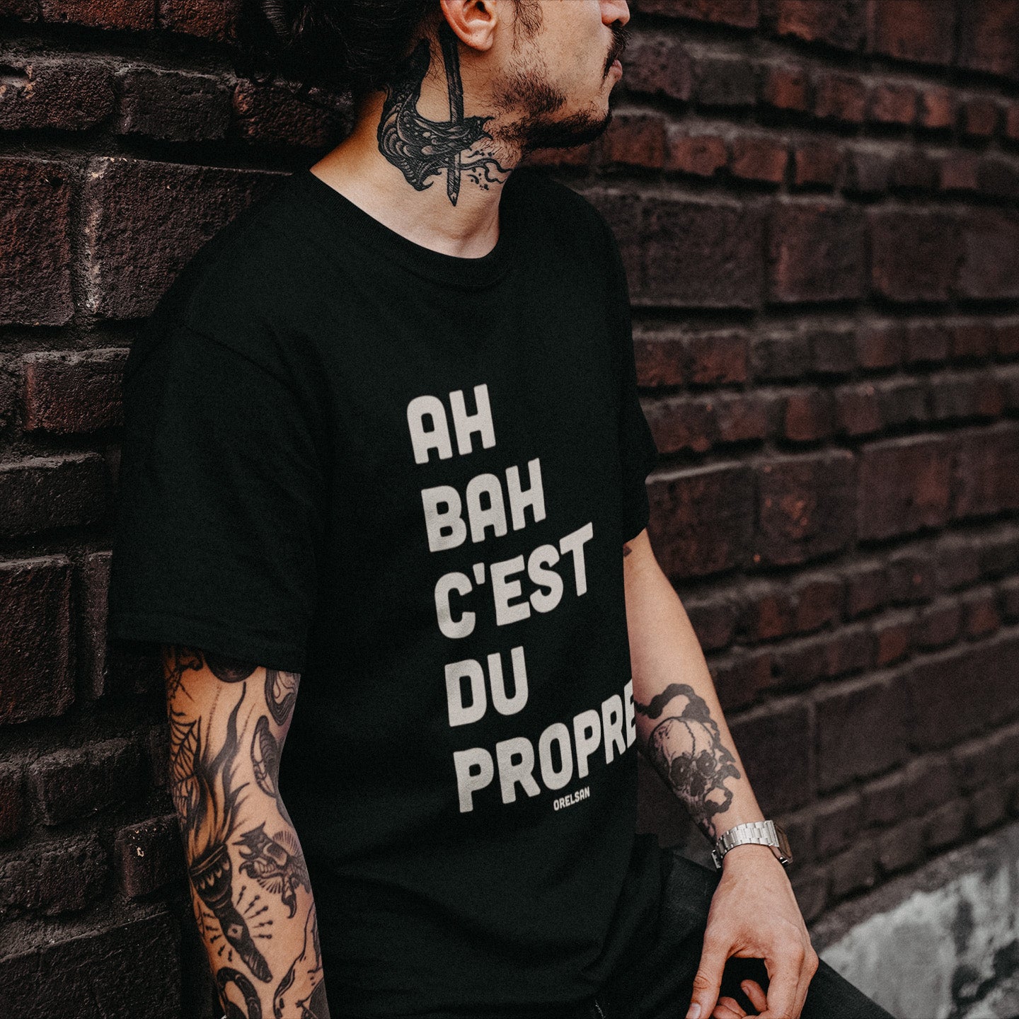 T-SHIRT UNISEXE - "HA BAH C'EST DU PROPRE"