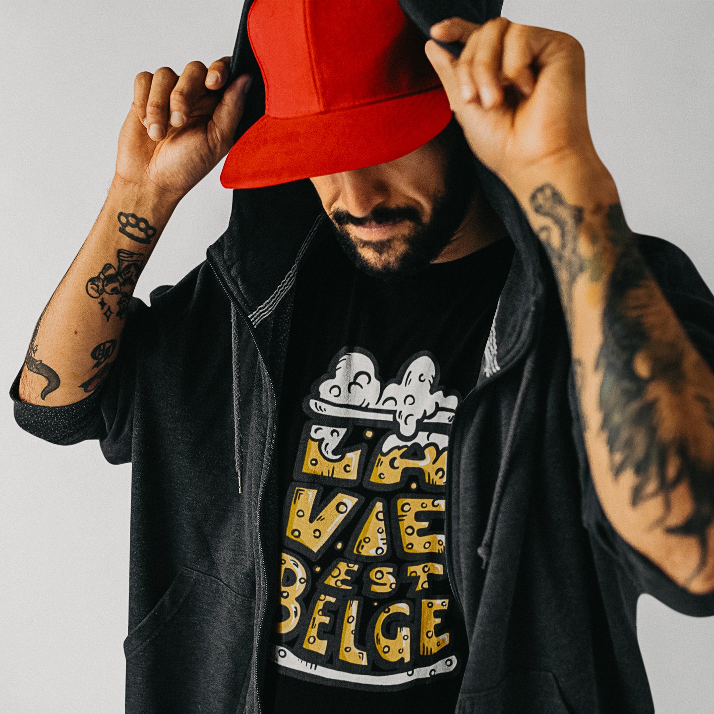 T-shirt Belge - "La vie est Belge"
