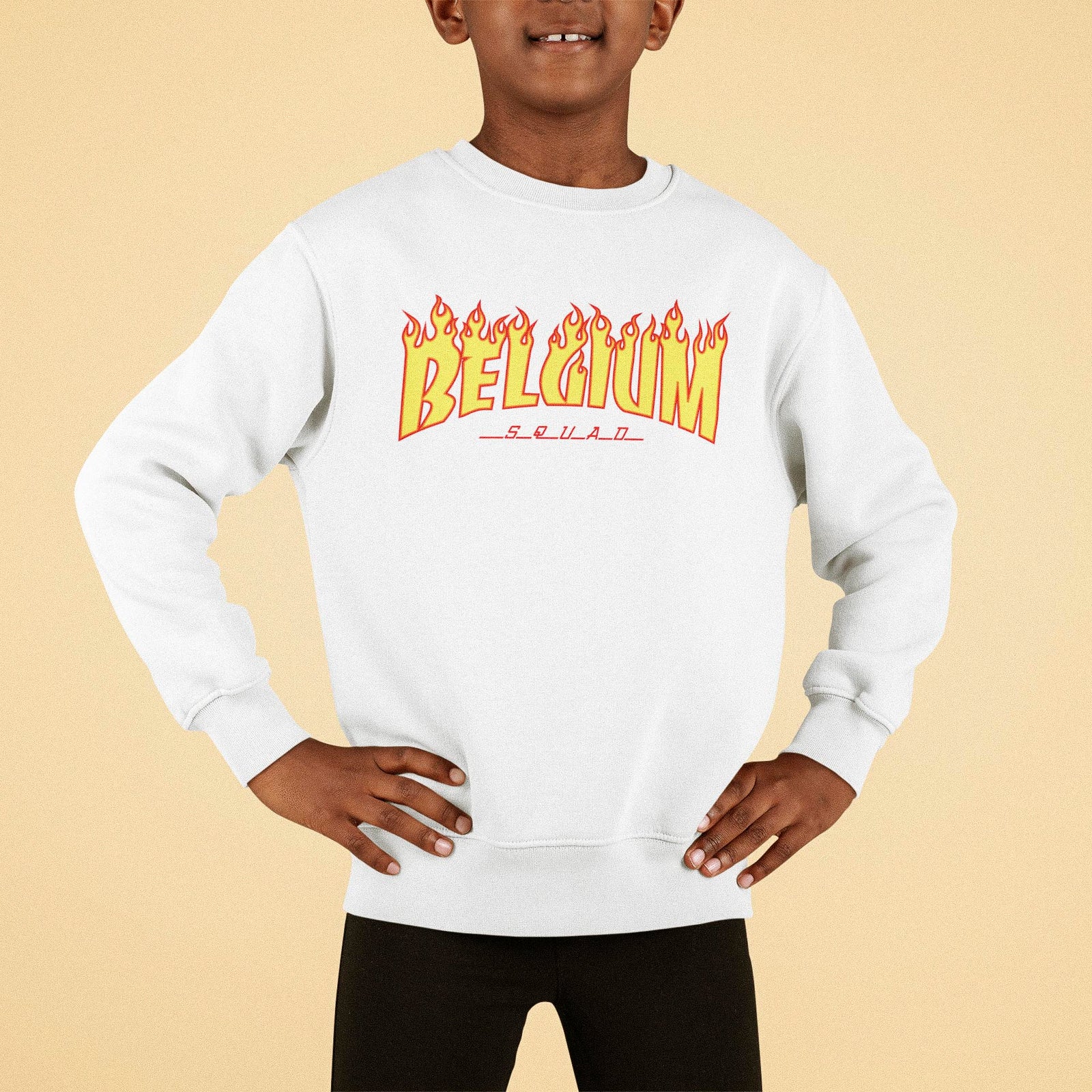 pull enfant belge diable rouges