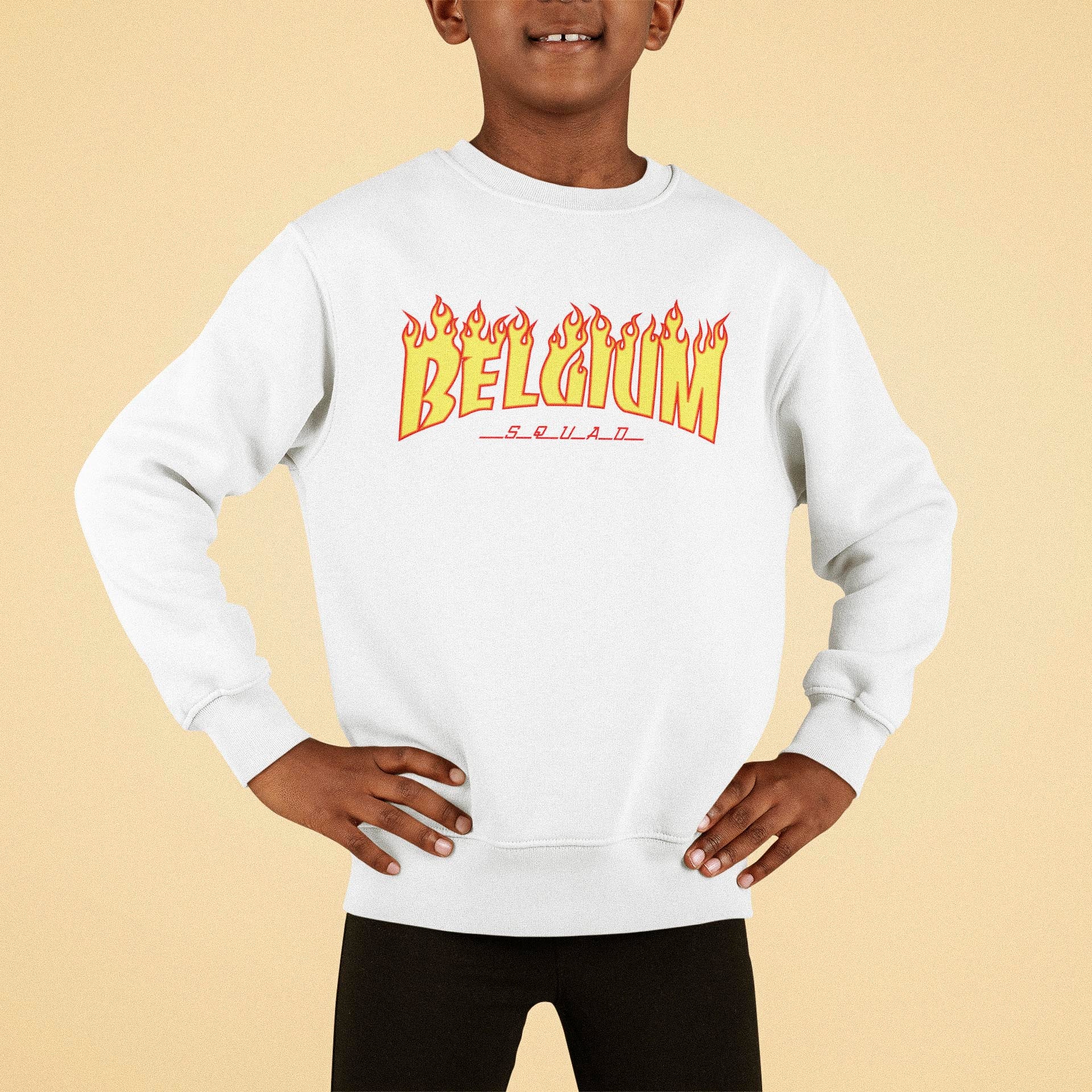 pull enfant belge diable rouges