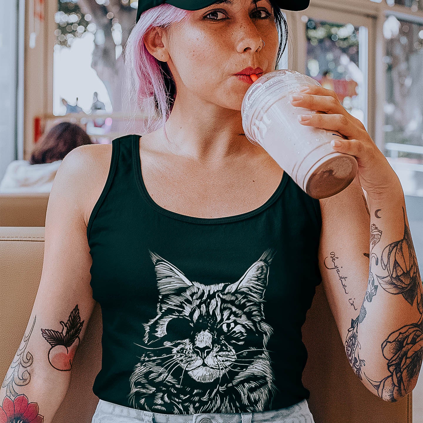 debardeur femme chat pirate 