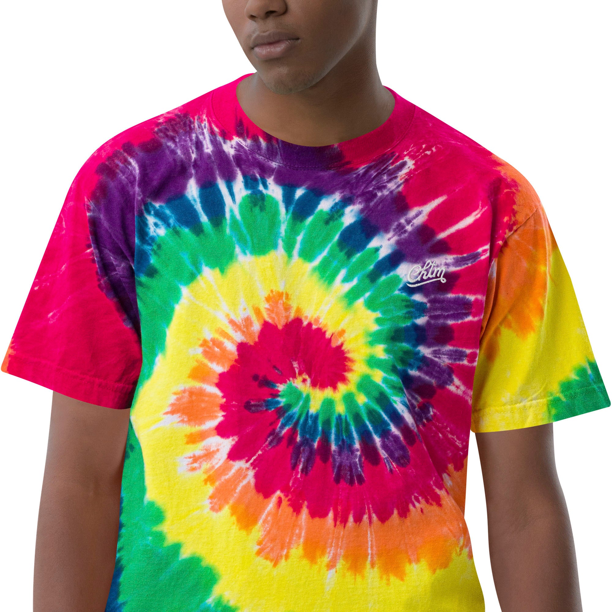 T-shirt tie-dye avec broderie - pull&bear T-shirt tie-dye avec broderie - pull&bear