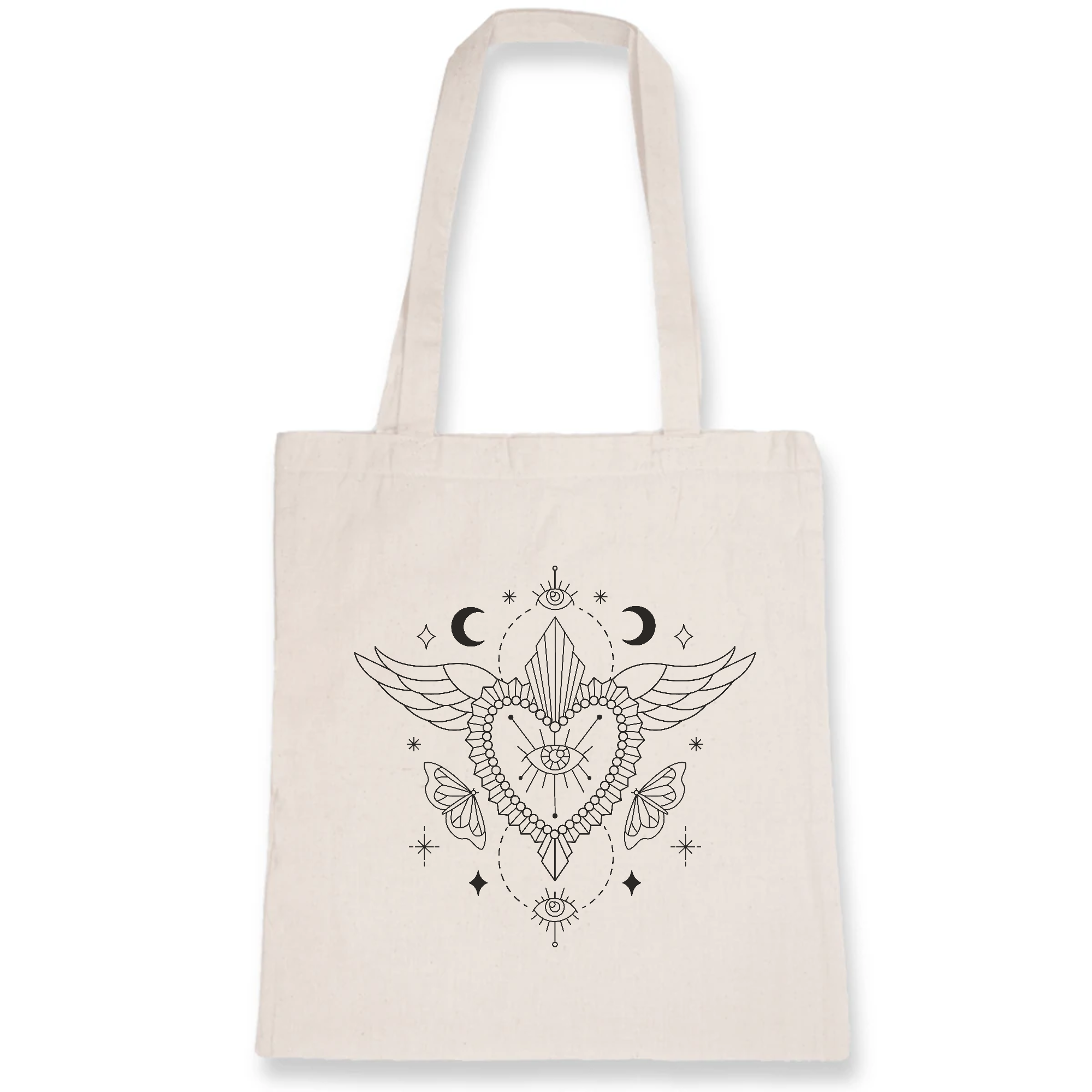 Totebag - 100% coton BIO - Style "BOHO"