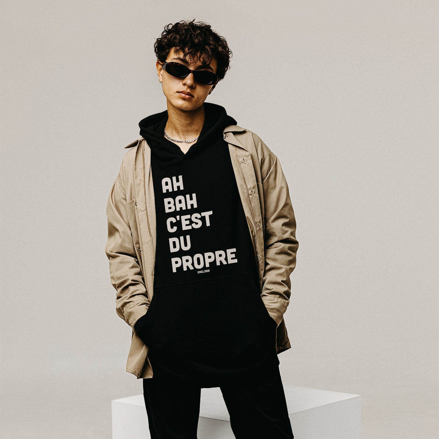 HOODIE UNISEXE - "HA BAH C'EST DU PROPRE"