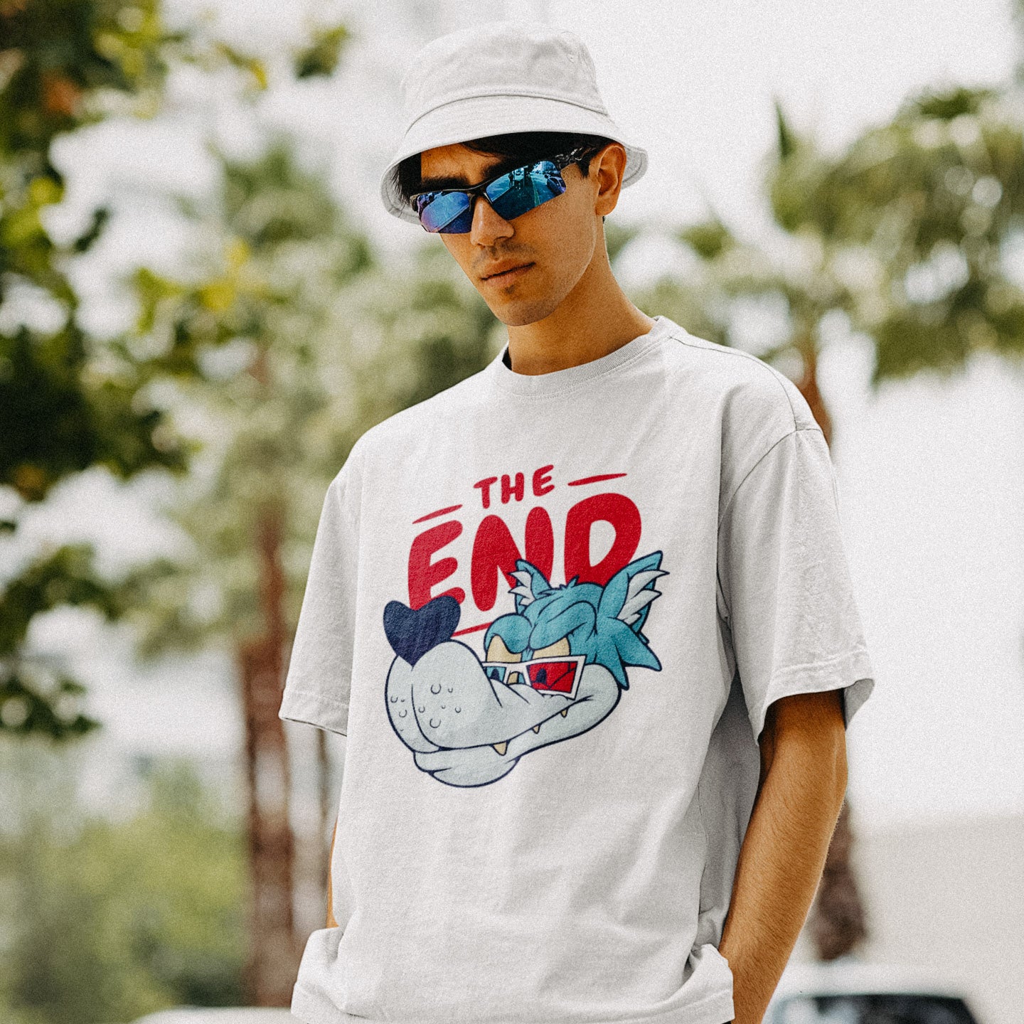 T-Shirt Oversize - COMICS "THE END"