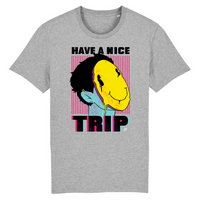teeshirt have a nice trip visage avec un smiley souriant 