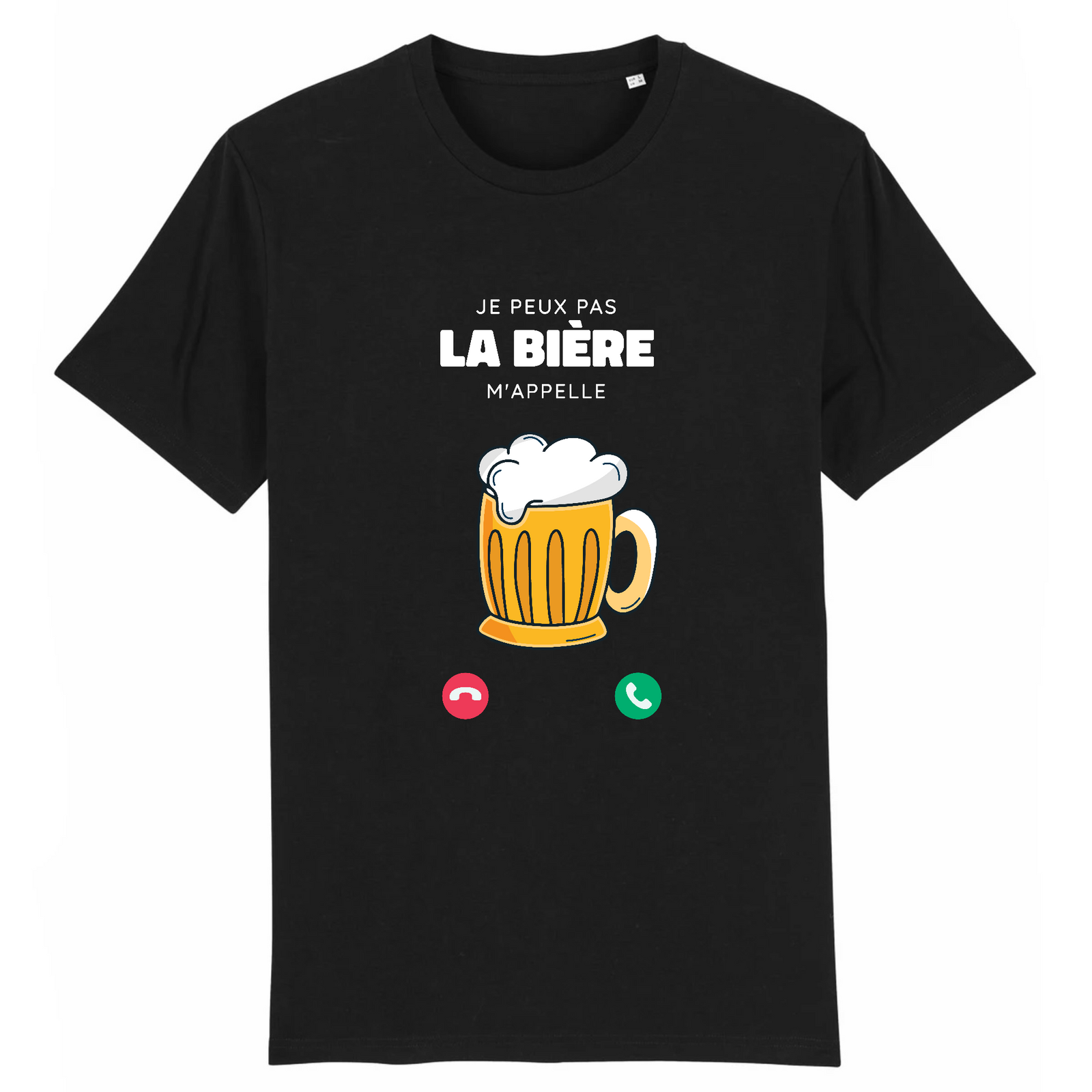 t-shirt je peux pas ma biere m appelle 
