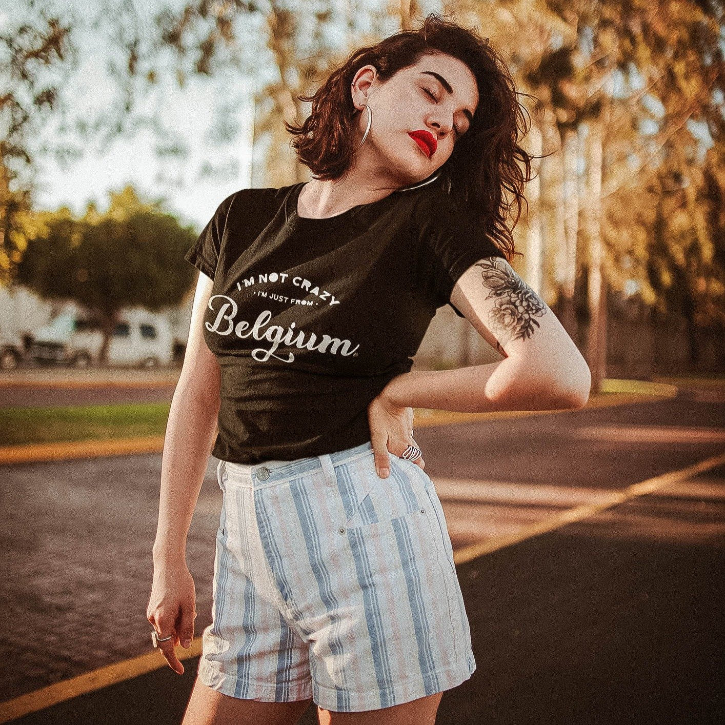 teeshirt femme belge une fois