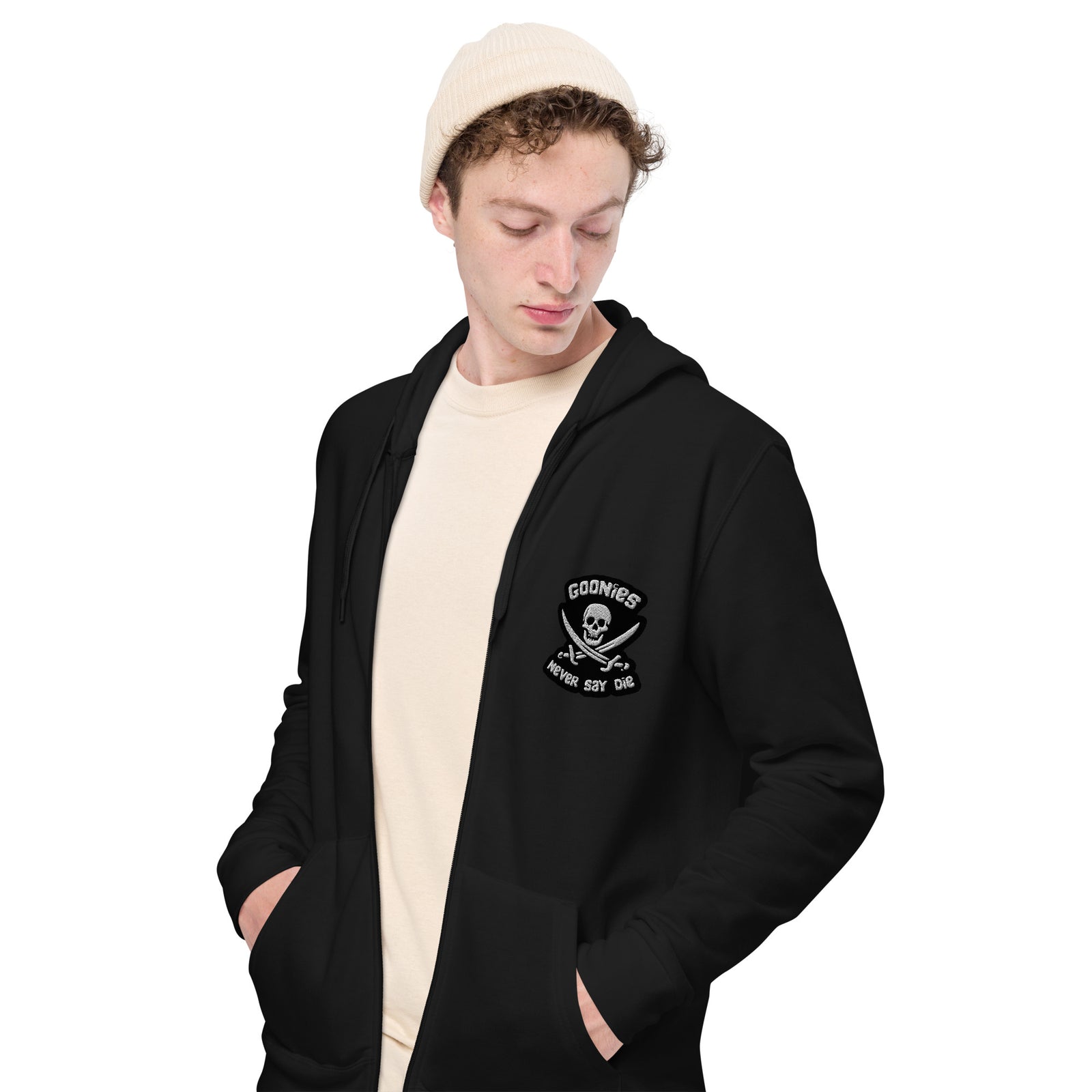 Sweat à capuche zippé unisexe - GOONIES NEVER SAY DIE