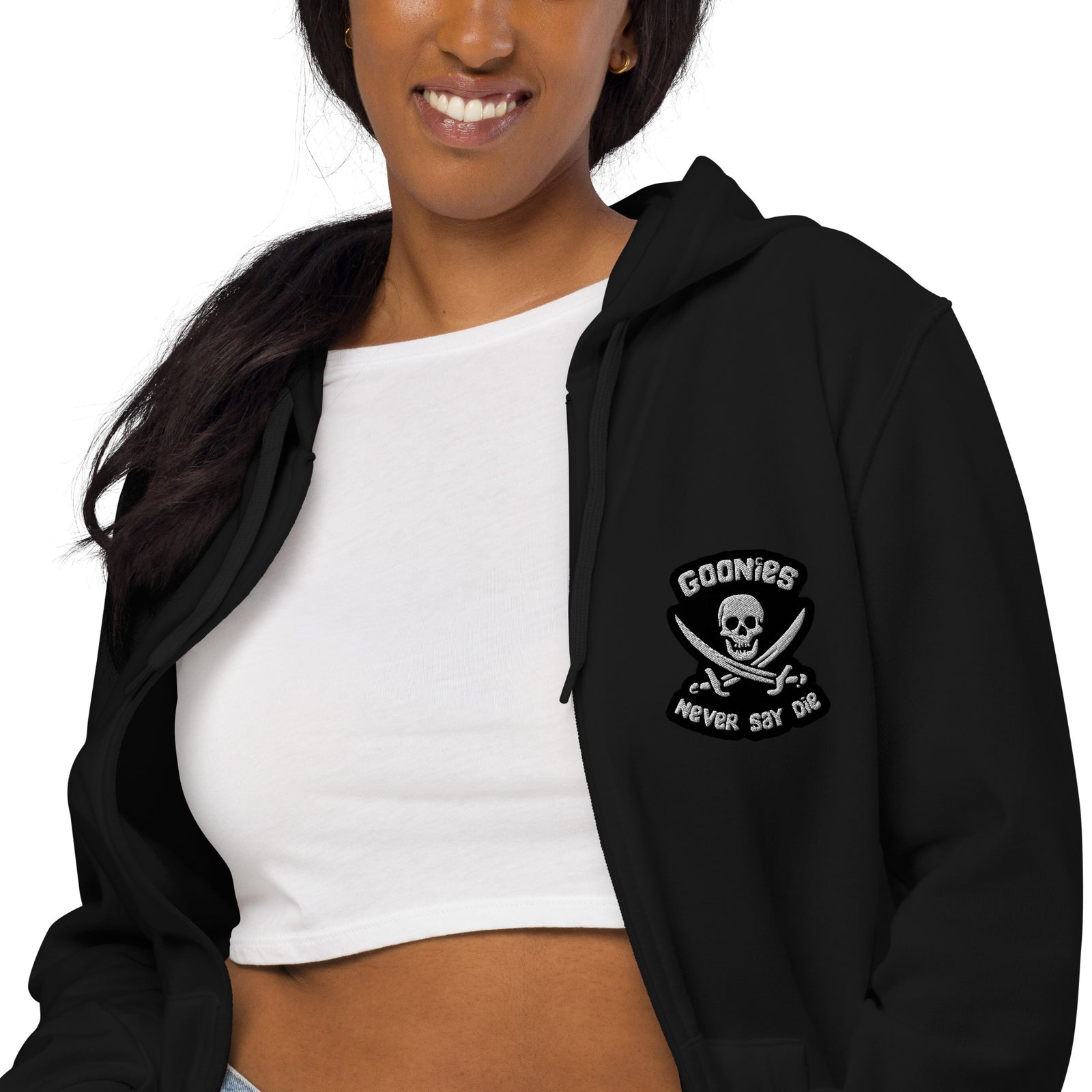 Sweat à capuche zippé unisexe - GOONIES NEVER SAY DIE