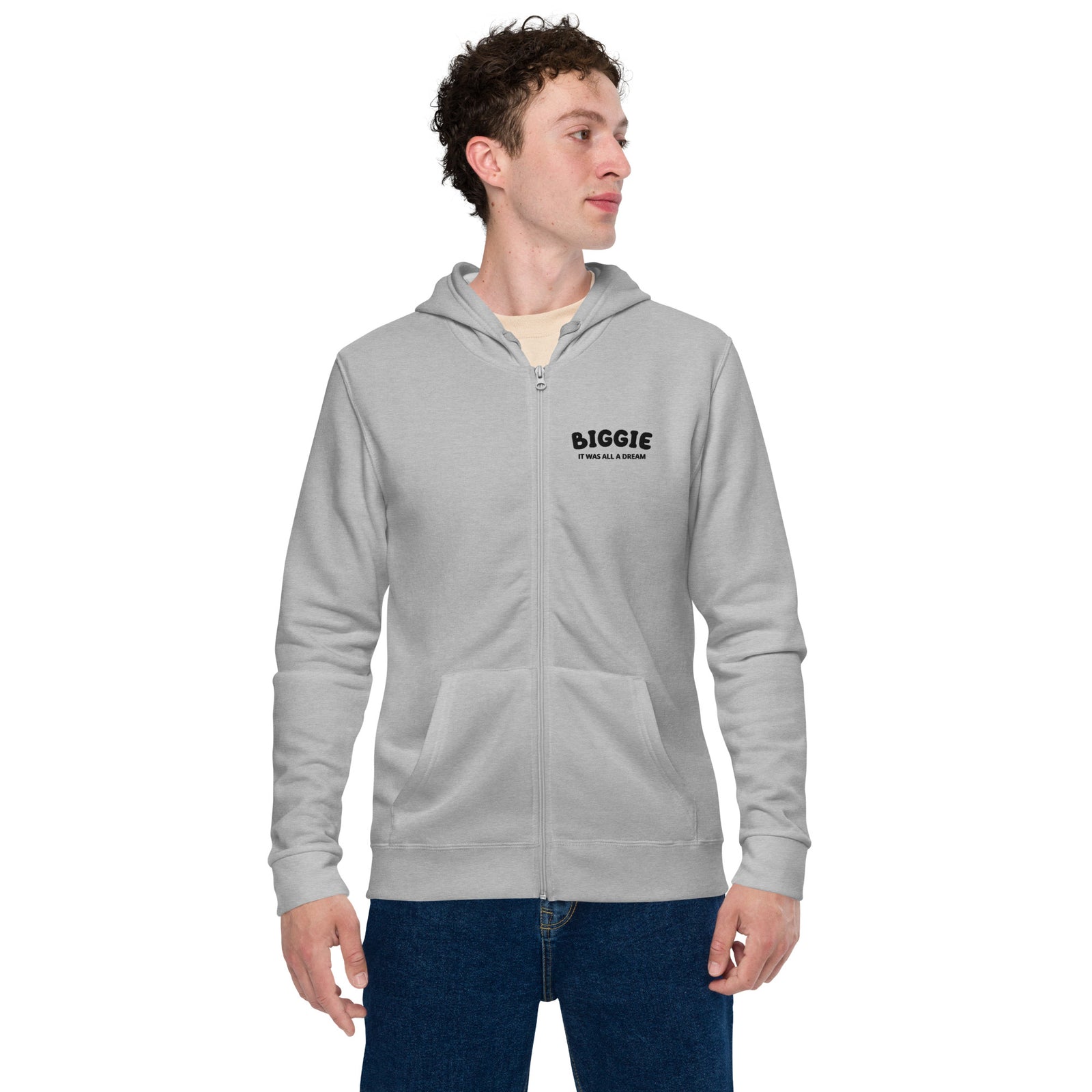 Sweat à capuche zippé unisexe - "BIGGIE"