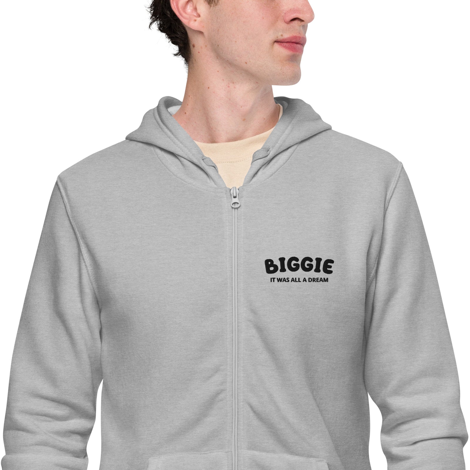 Sweat à capuche zippé unisexe - "BIGGIE"