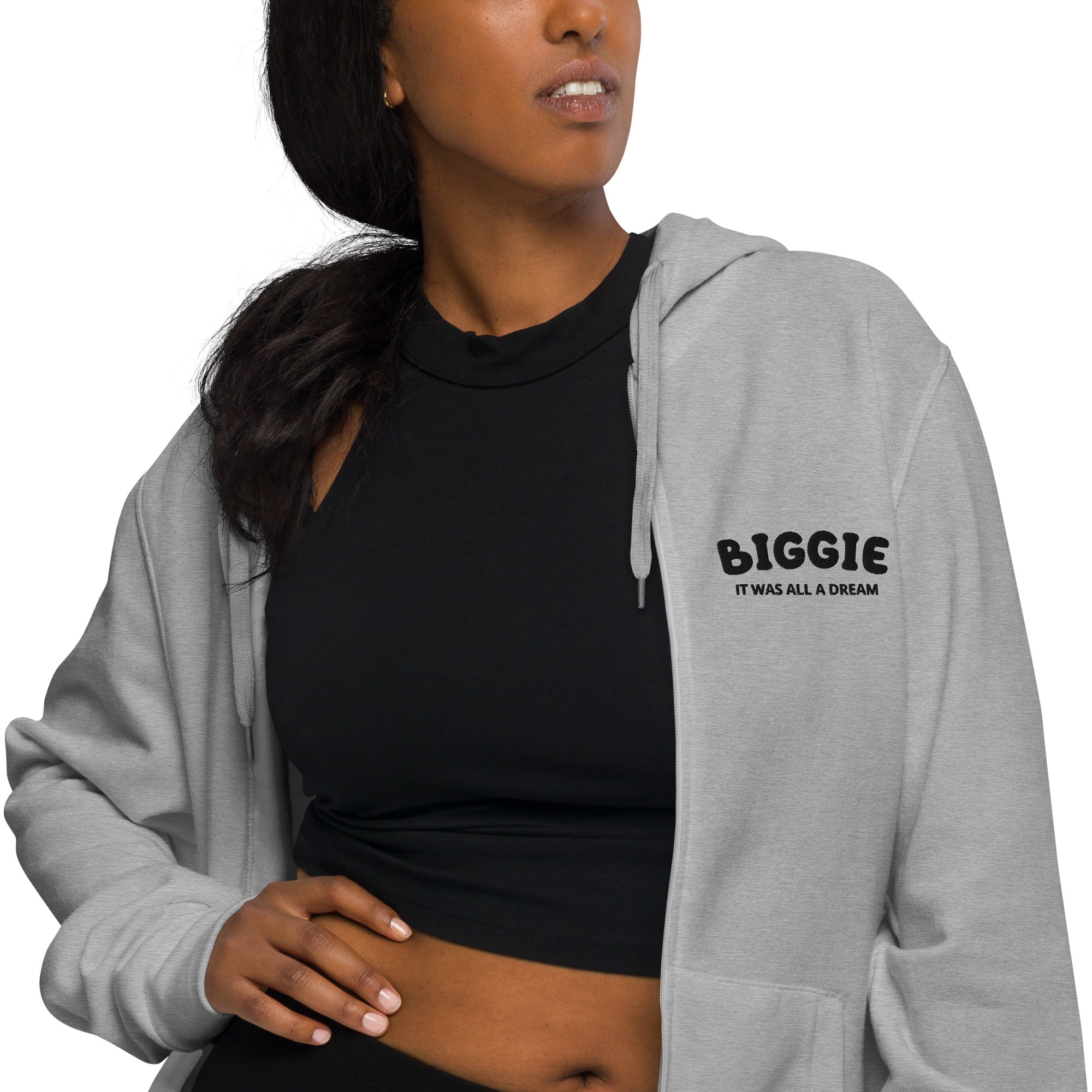 Sweat à capuche zippé unisexe - "BIGGIE"