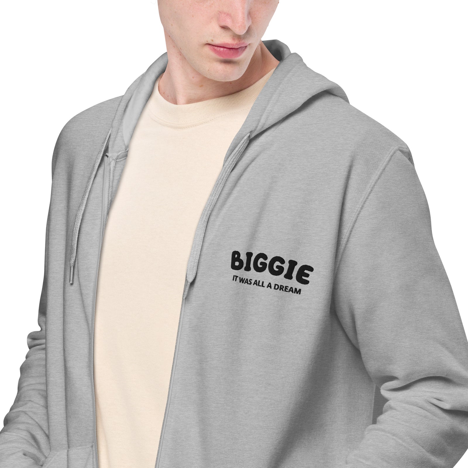 Sweat à capuche zippé unisexe - "BIGGIE"