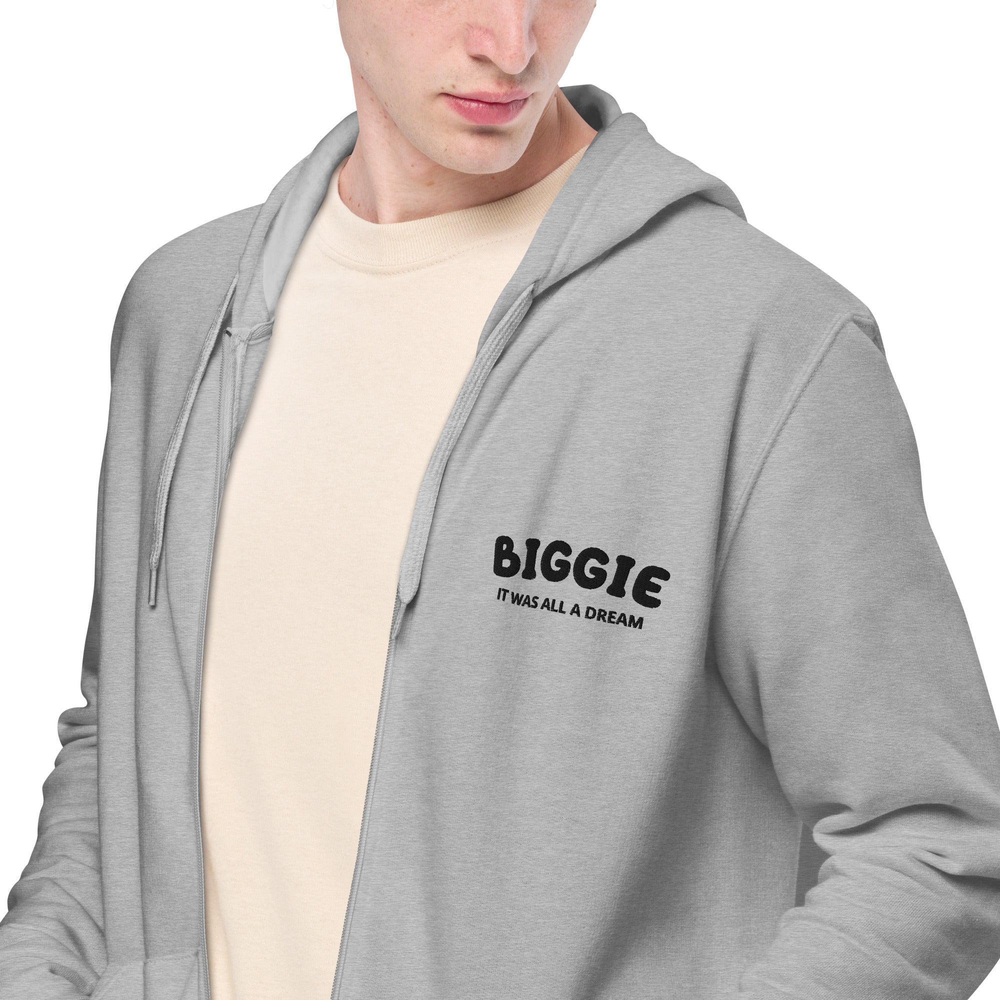 Sweat à capuche zippé unisexe - "BIGGIE"