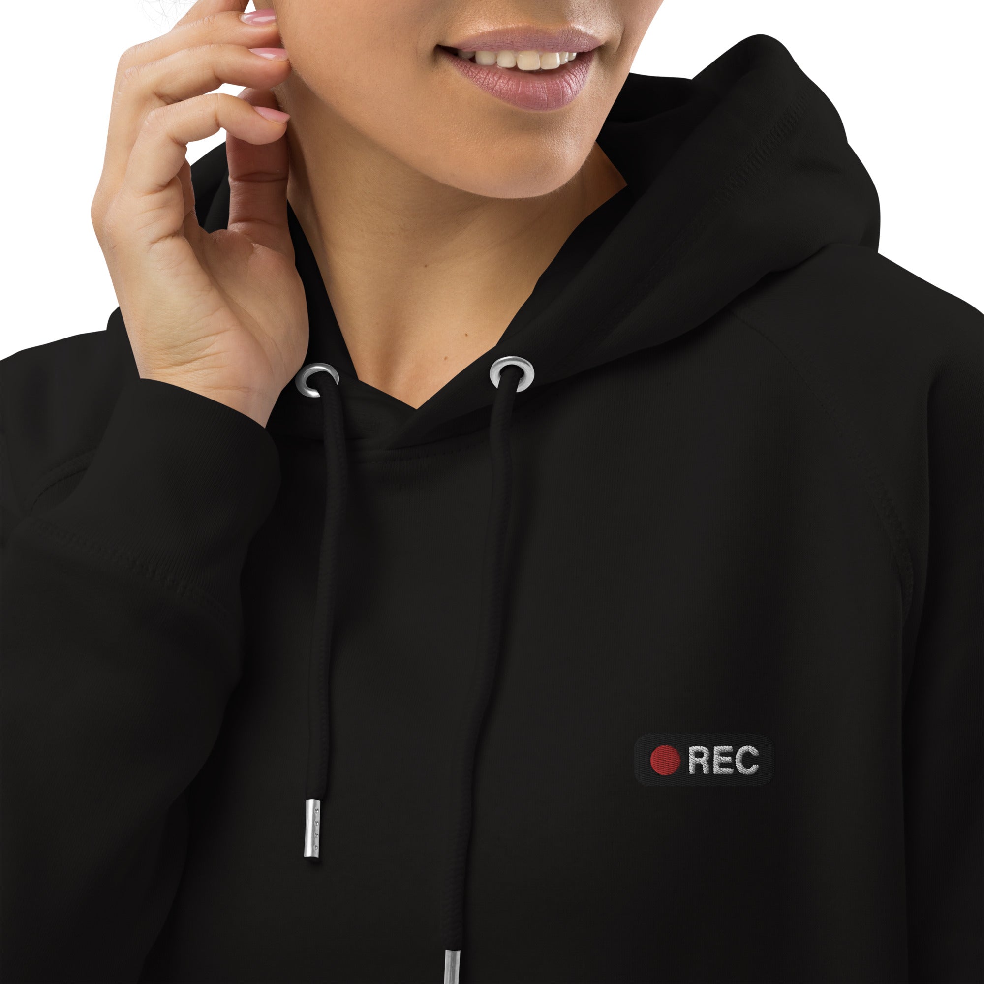 Pull à capuche unisexe - "REC"