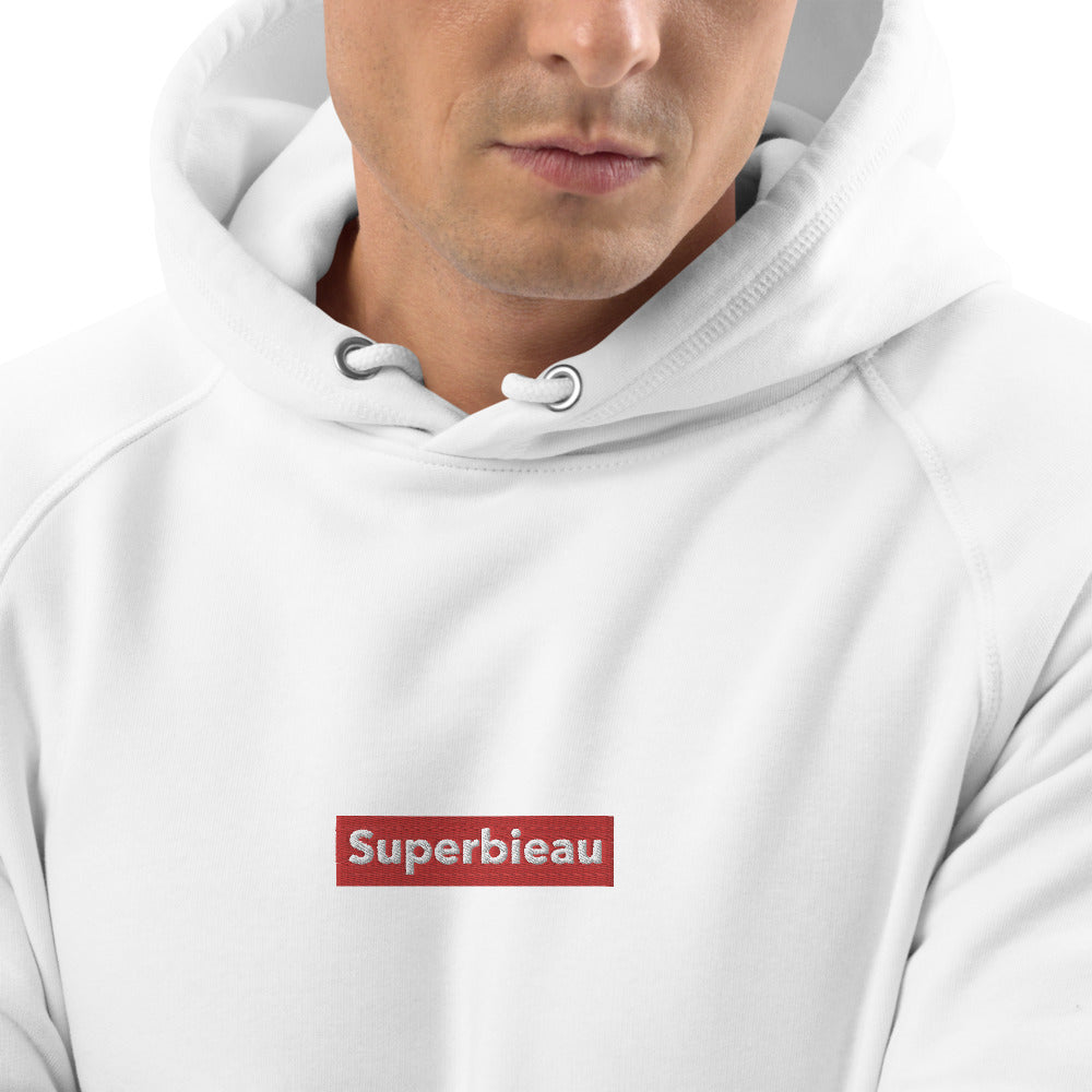 Pull Belge à capuche brodé - "SUPERBIEAU"