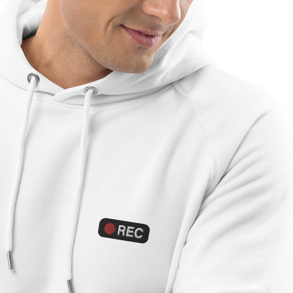 Pull à capuche unisexe - "REC"
