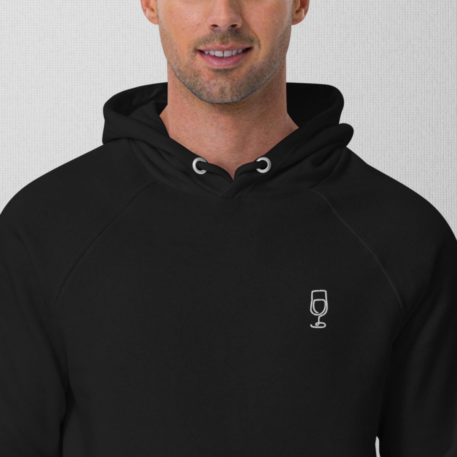 Pull à capuche brodé - WINE