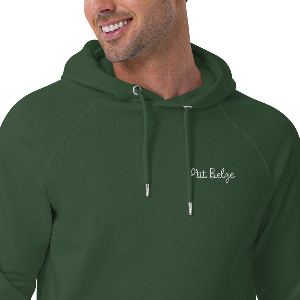 Pull à capuche homme brodé - "P'tit Belge"