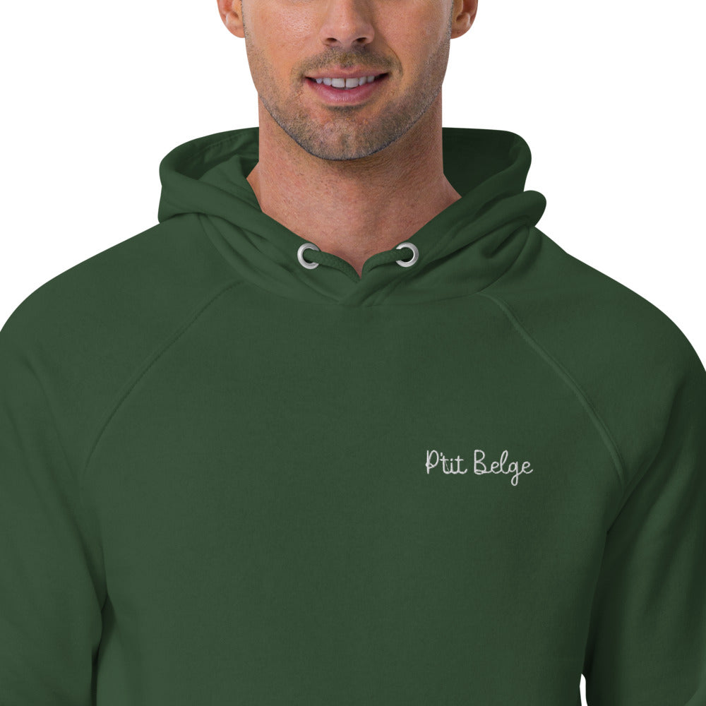 Pull à capuche homme brodé - "P'tit Belge"
