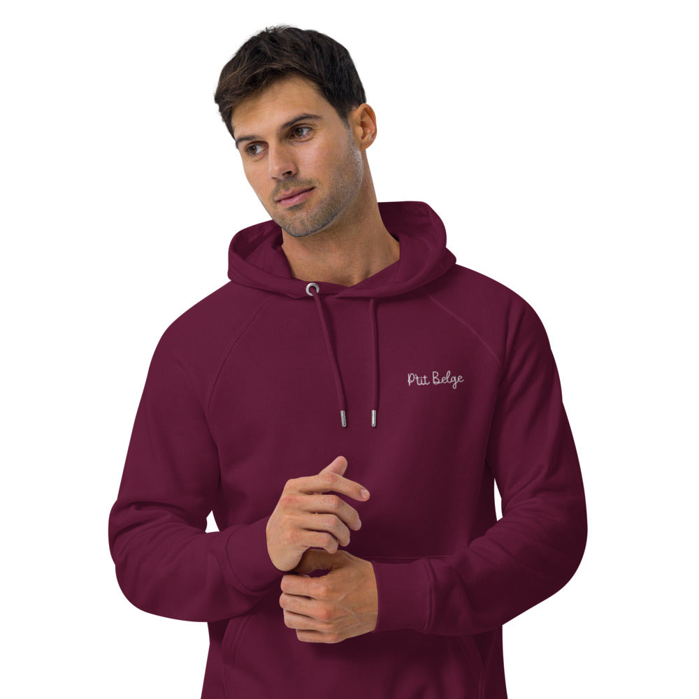 Pull à capuche homme brodé - "P'tit Belge"