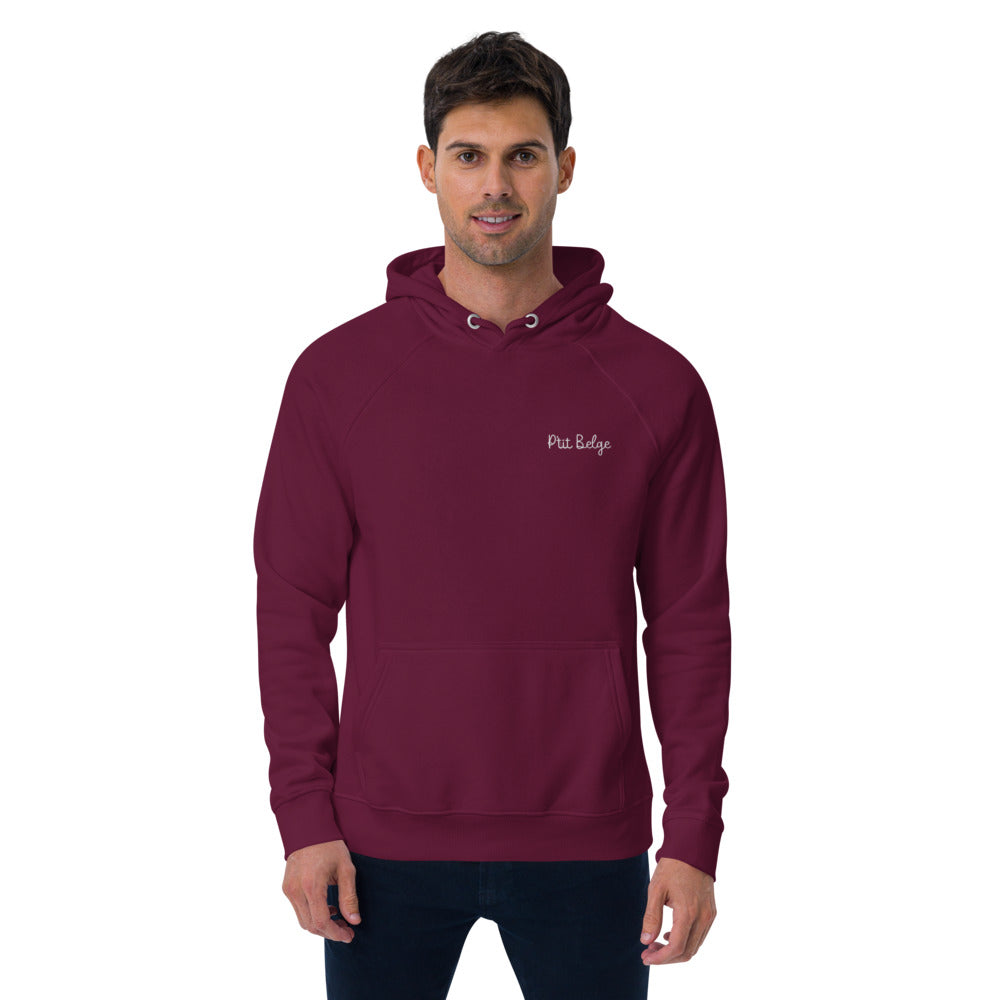Pull à capuche homme brodé - "P'tit Belge"
