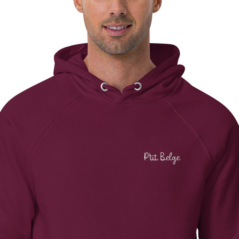 Pull à capuche homme brodé - "P'tit Belge"
