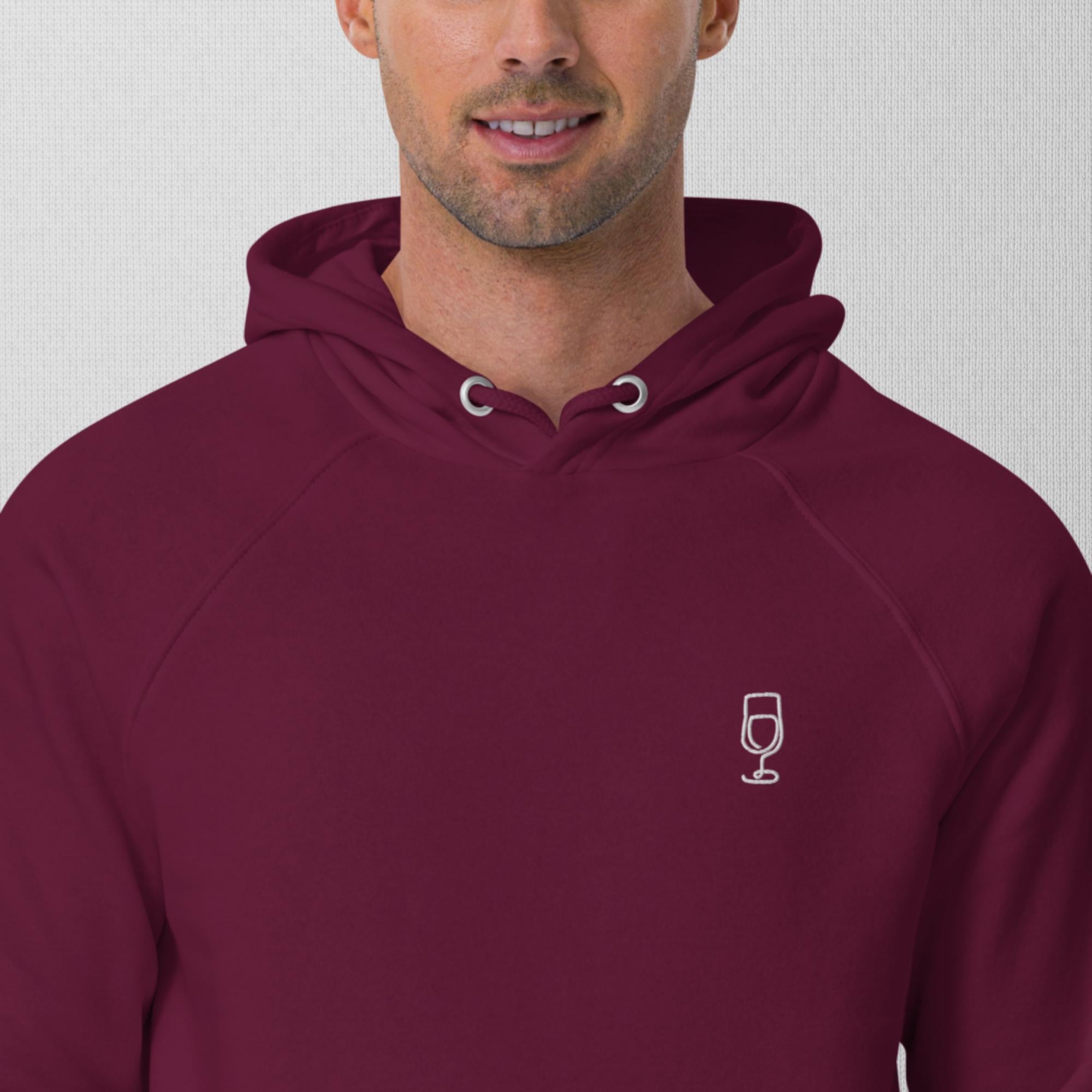 Pull à capuche brodé - WINE