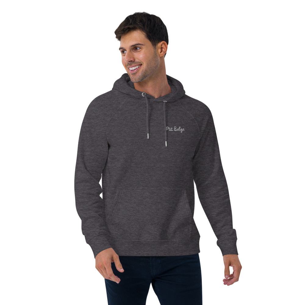 Pull à capuche homme brodé - "P'tit Belge"
