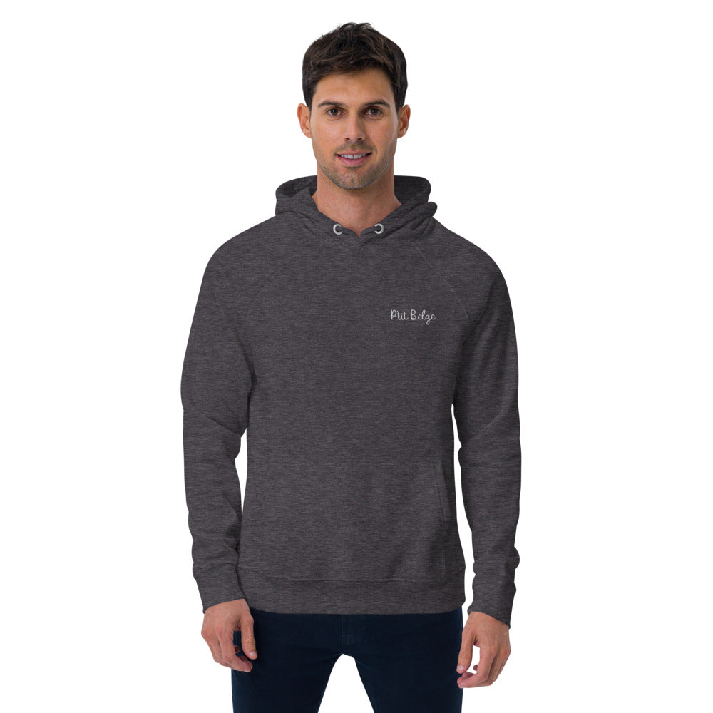 Pull à capuche homme brodé - "P'tit Belge"