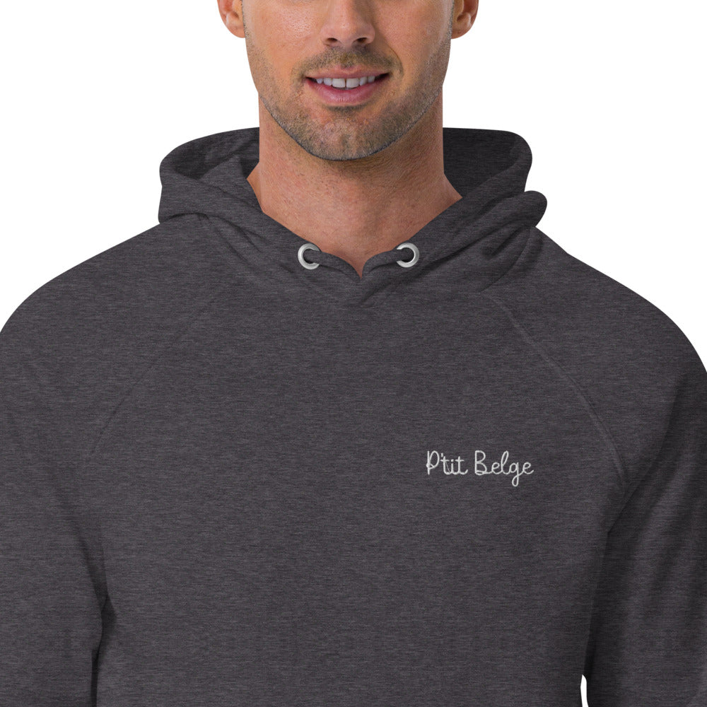 Pull à capuche homme brodé - "P'tit Belge"