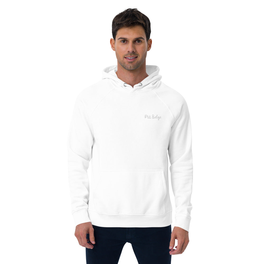 Pull à capuche homme brodé - "P'tit Belge"