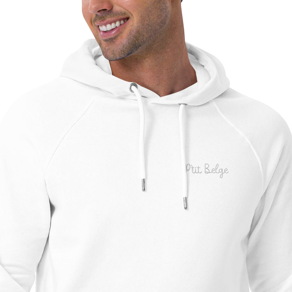 Pull à capuche homme brodé - "P'tit Belge"