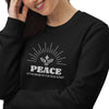 Pull éco-responsable unisexe brodé - "PEACE"