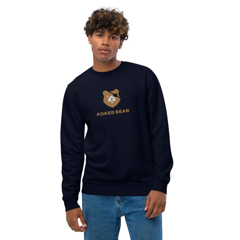 Pull homme brodé - "Poker bear"