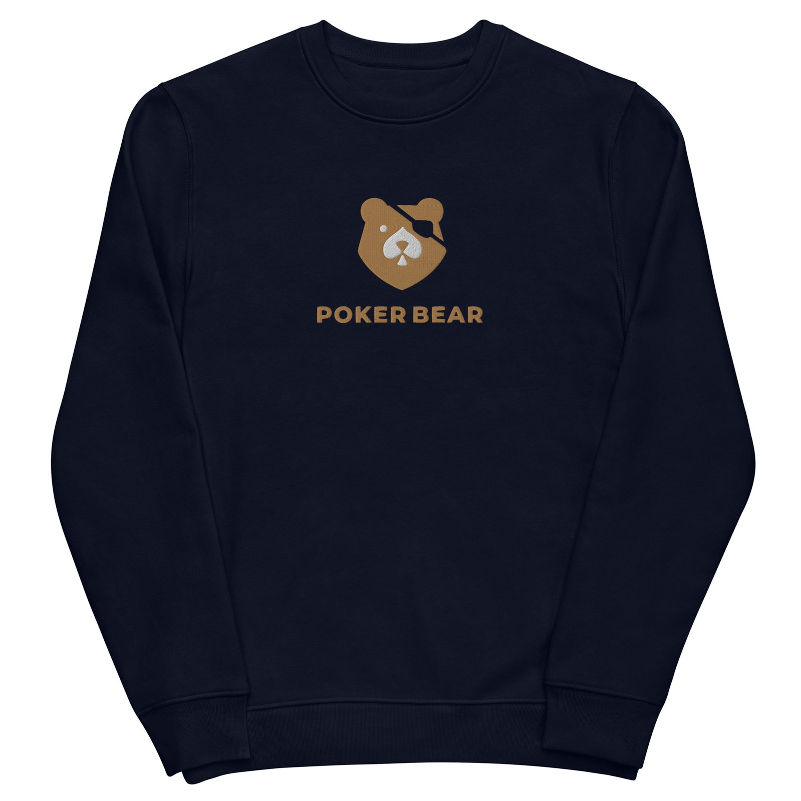 Pull homme brodé - "Poker bear"