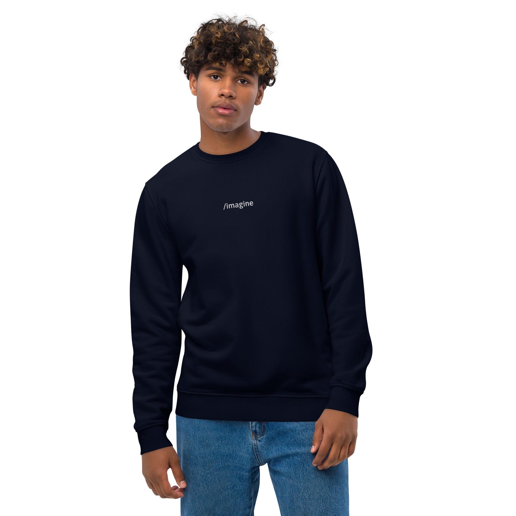 Sweatshirt éco-responsable brodé - Midjourney /imagine
