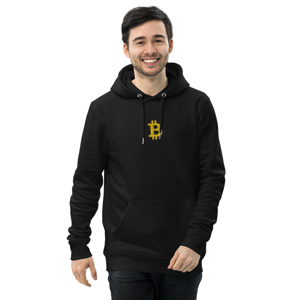 Pull à capuche BITCOIN - Brodé "BITCOIN" -  from chtmboutique by chtmboutique - BITCOIN, BRODERIE, CRYPTO, HOODIE HOMME, PULLSHOP