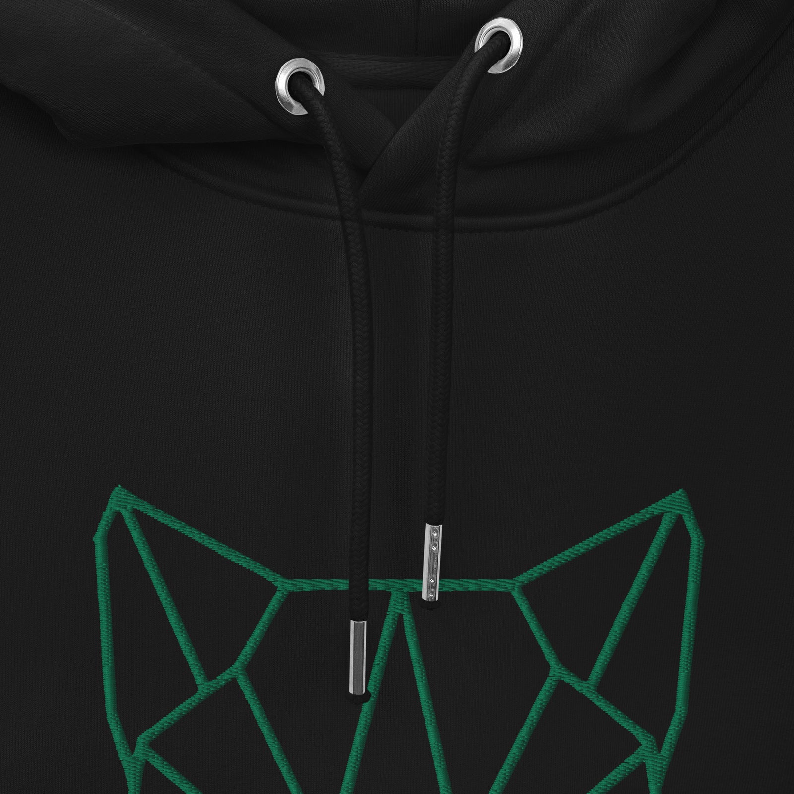 Pull à capuche brodé - "Origami love cat"