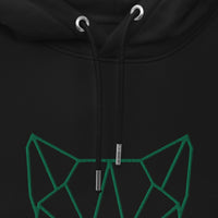 Pull à capuche brodé - "Origami love cat"