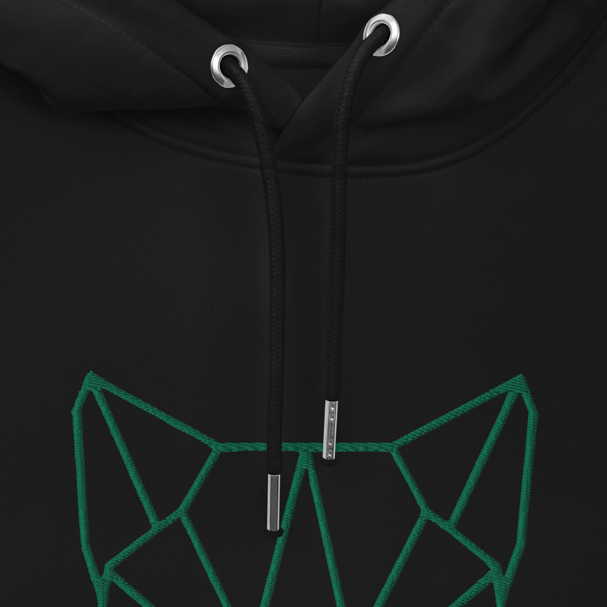 Pull à capuche brodé - "Origami love cat"