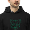 Pull à capuche brodé - "Origami love cat"