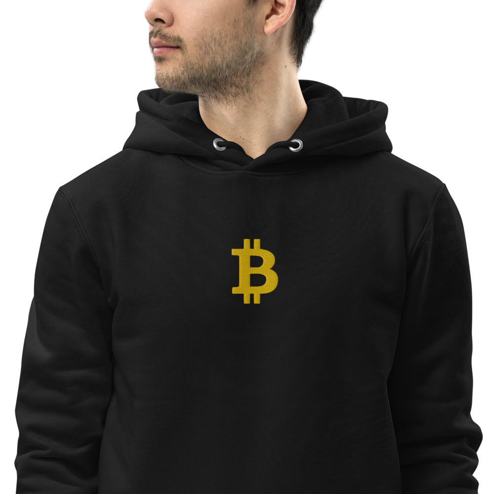 Pull à capuche BITCOIN - Brodé "BITCOIN" -  from chtmboutique by chtmboutique - BITCOIN, BRODERIE, CRYPTO, HOODIE HOMME, PULLSHOP