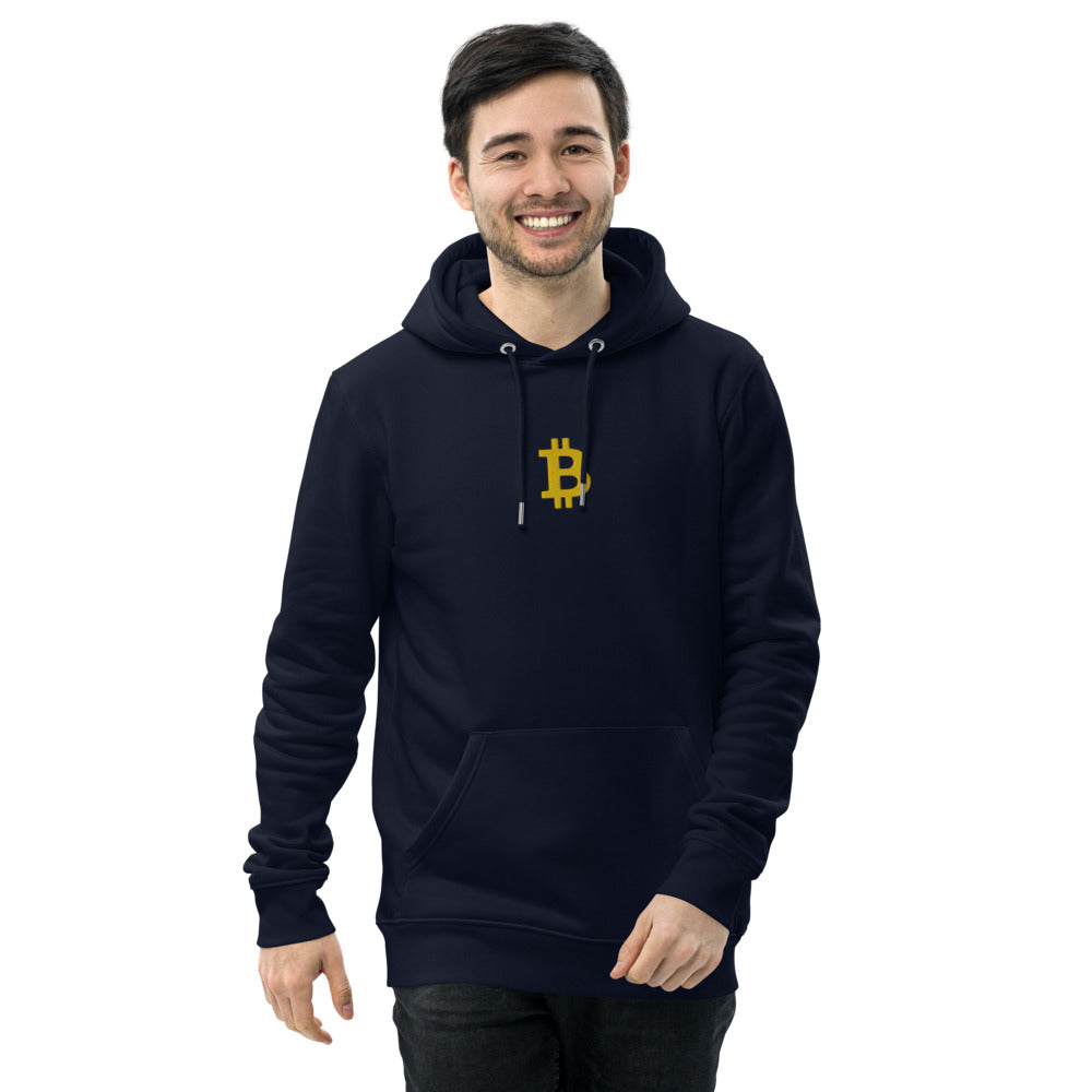 Pull à capuche BITCOIN - Brodé "BITCOIN" -  from chtmboutique by chtmboutique - BITCOIN, BRODERIE, CRYPTO, HOODIE HOMME, PULLSHOP